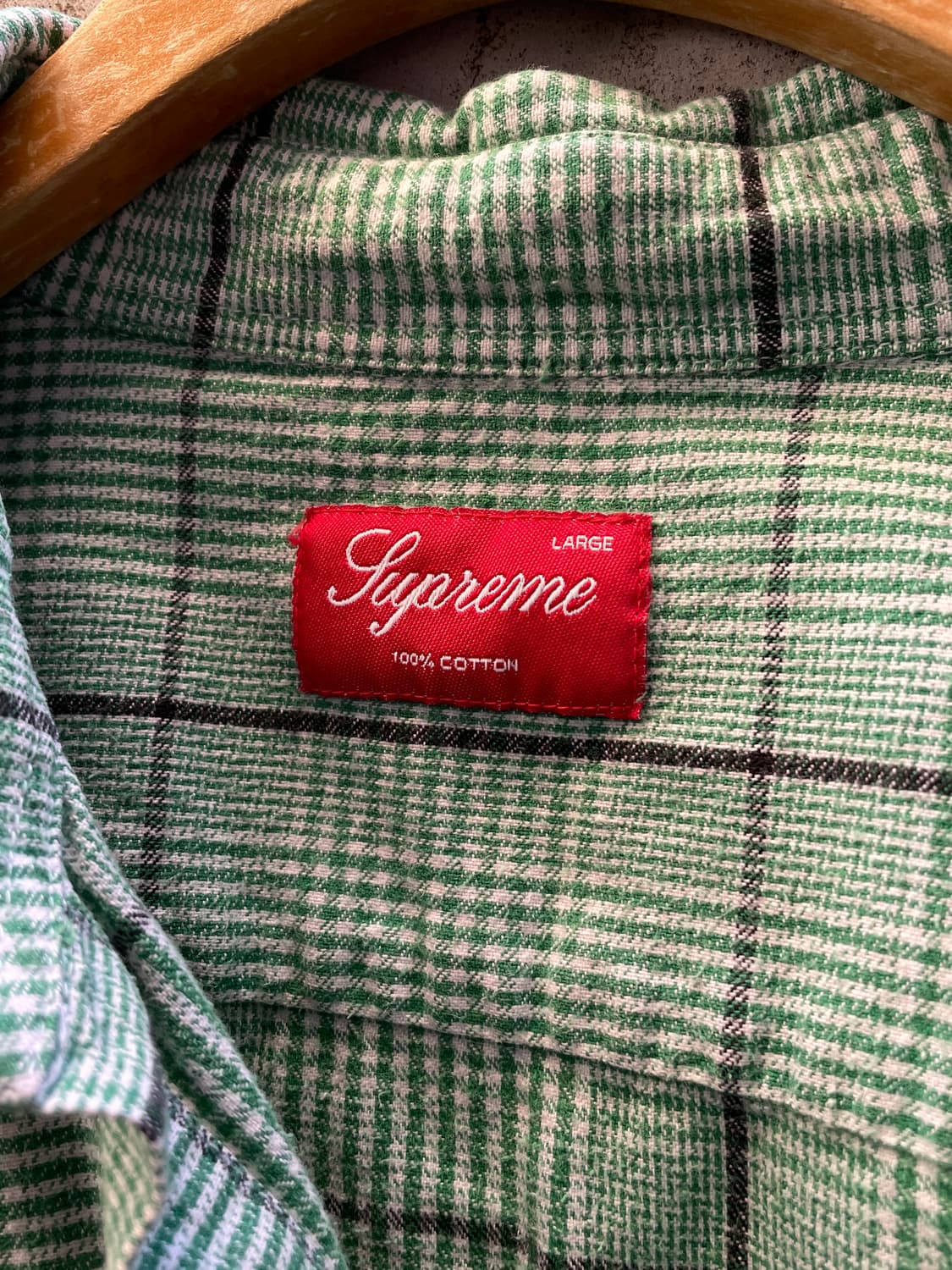 Supreme Green Flannel Check Shirt 상품이미지9