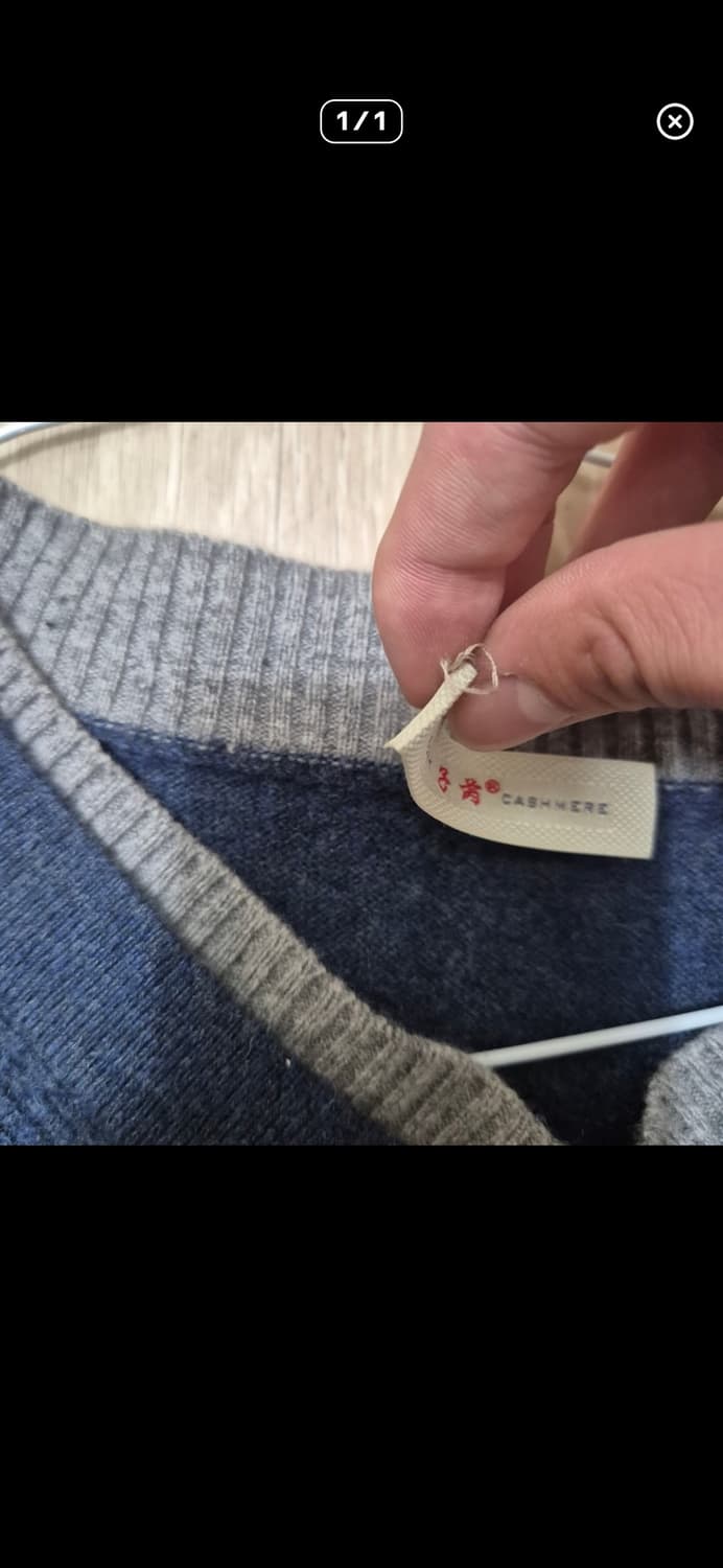 일본판 남성 스탠다드 캐시미어 브이넥 니트 L(100) 상품이미지6
