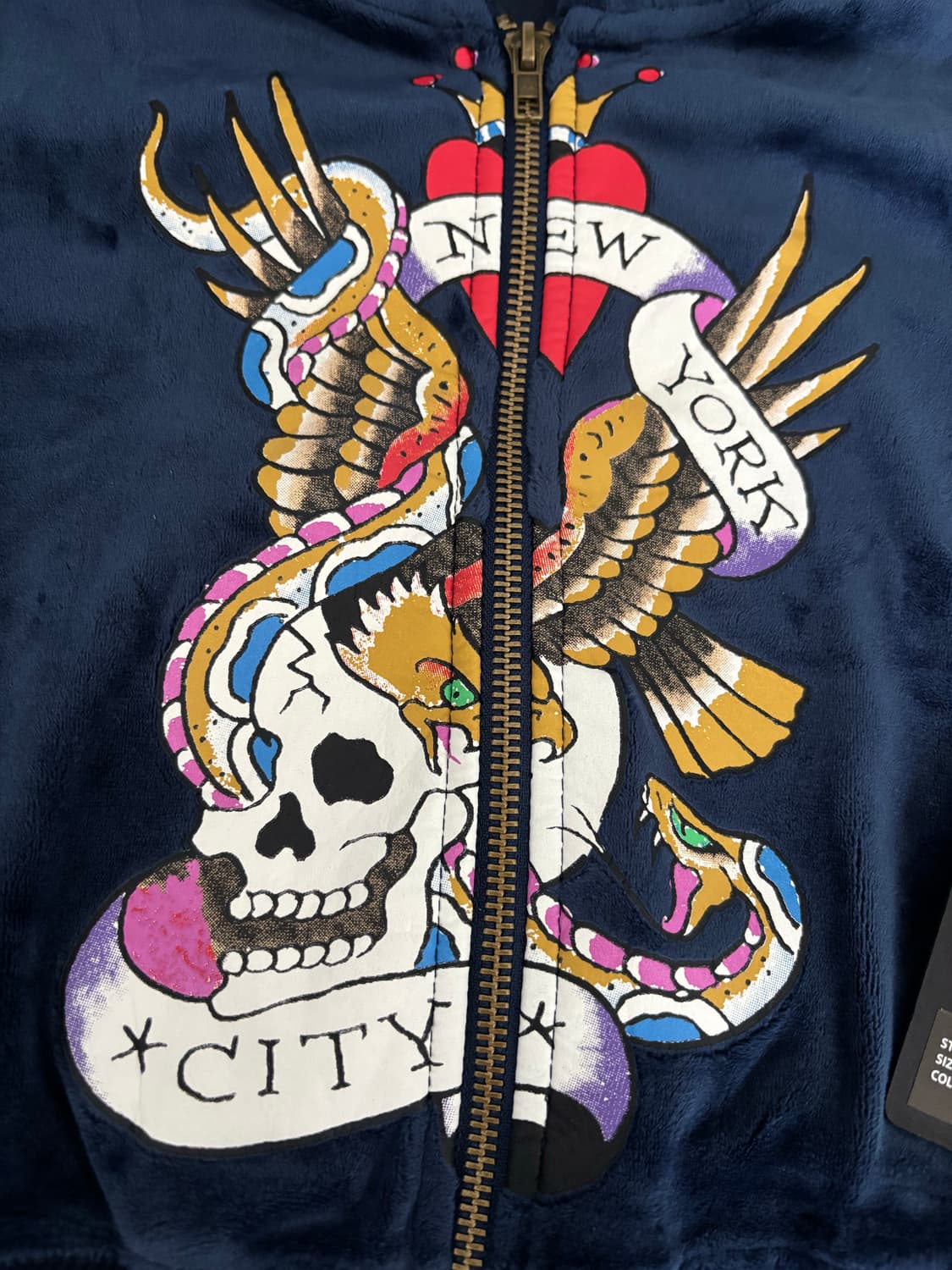 [새제품] 에드 하디 벨루아 벨벳 후드집업 팬츠 셋업 상품이미지6