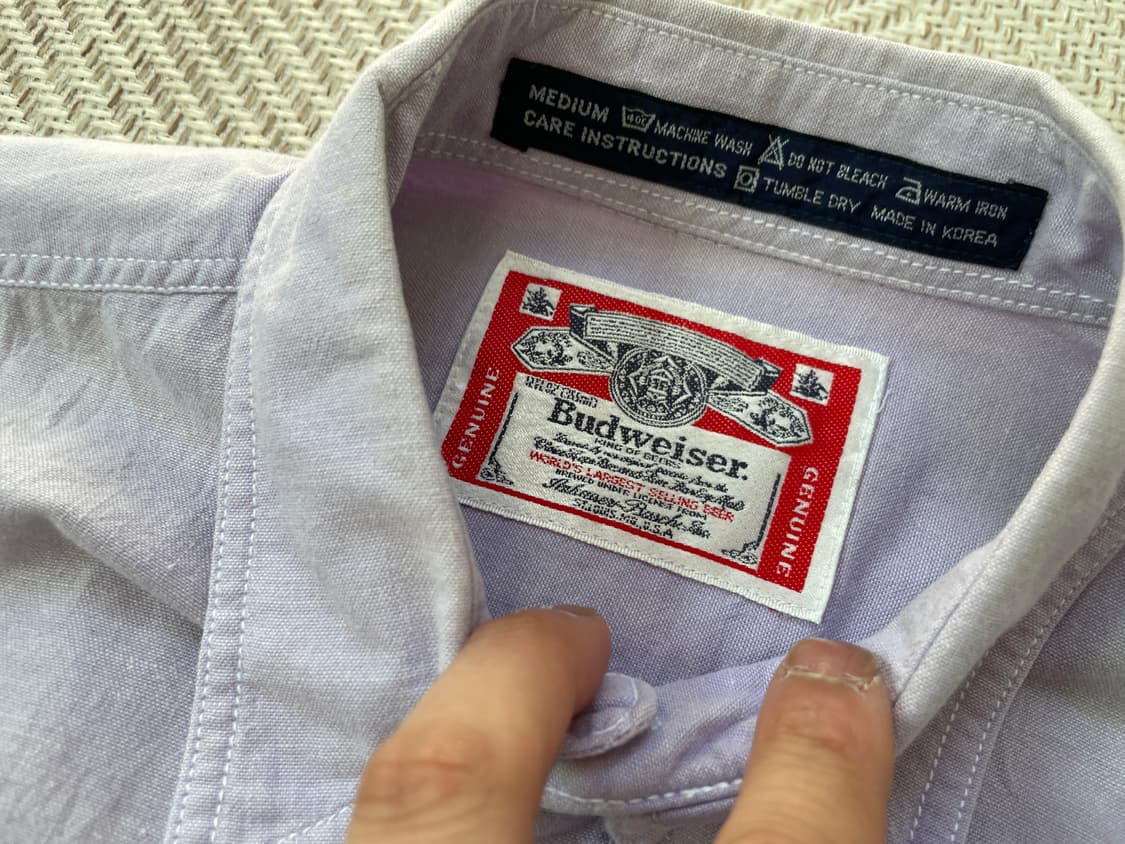 버드와이저 서프 그래픽 패치워크 반팔 셔츠 상품이미지8