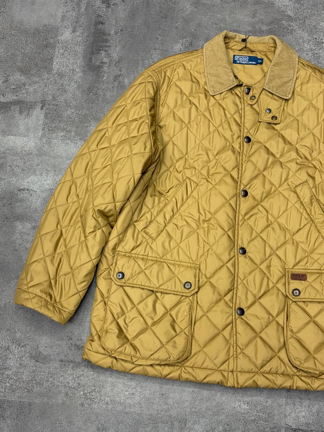 폴로 랄프로렌 퀼팅 자켓 카키골드 상품이미지2
