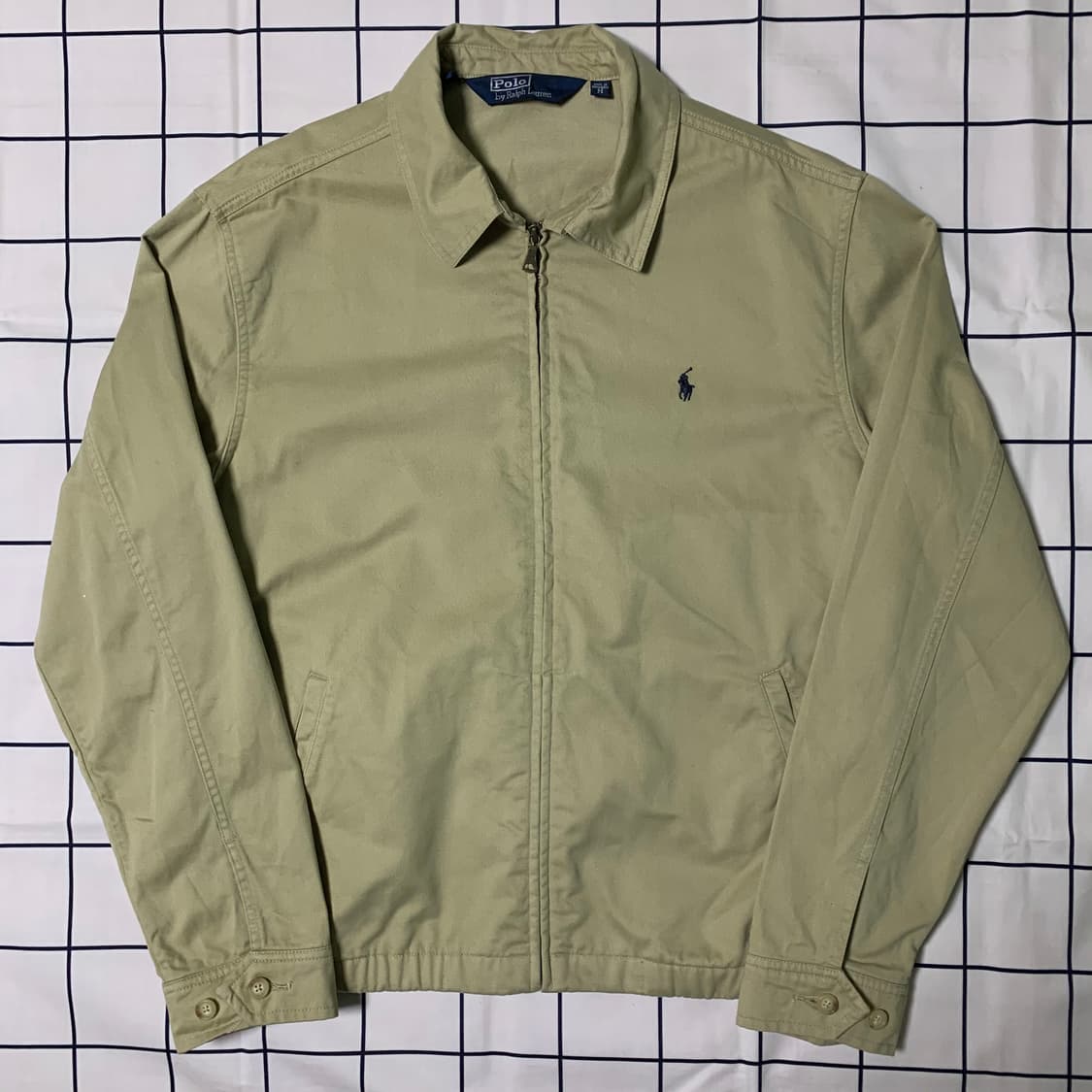 폴로 랄프로렌 베이지 블루종 자켓 상품이미지1