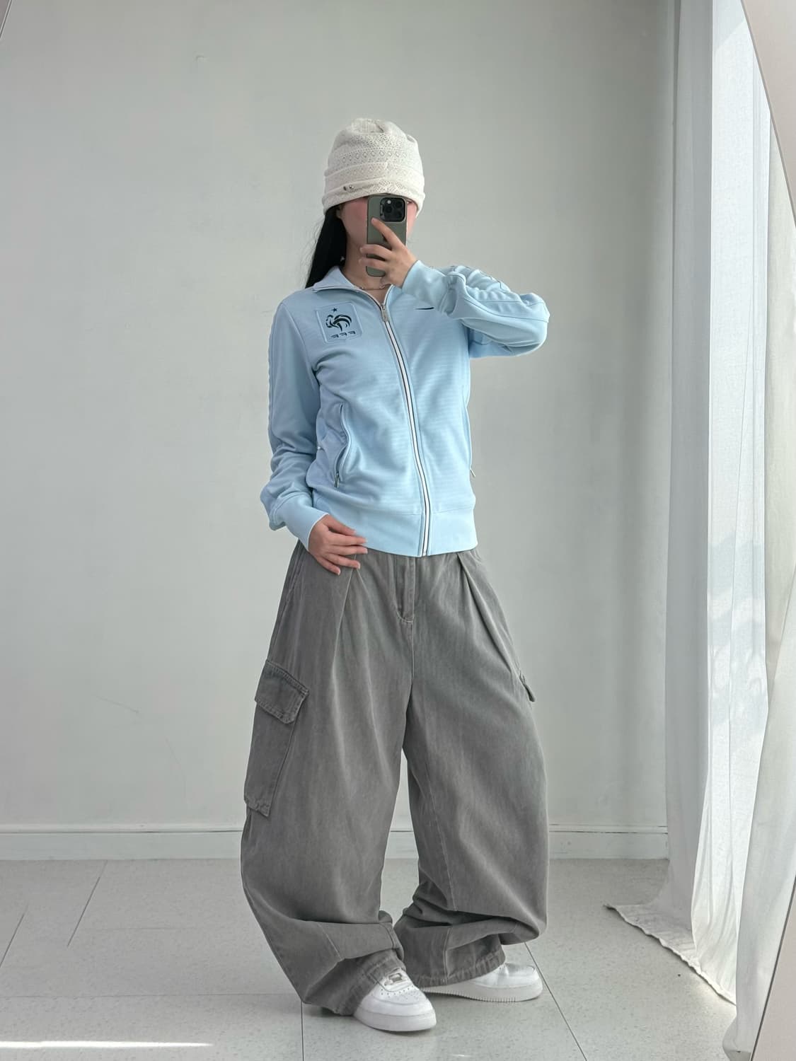 빈티지 뮤트 그레이 카고팬츠 상품이미지5