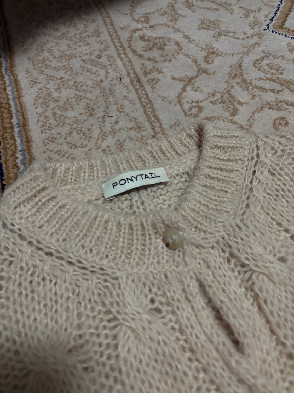 포니테일 그랜마 청키 가디건  상품이미지8