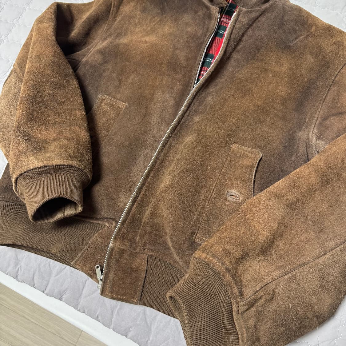 빈티지 브라운 스웨이드 G9 헤링턴 가죽 자켓 105 스너프 상품이미지8