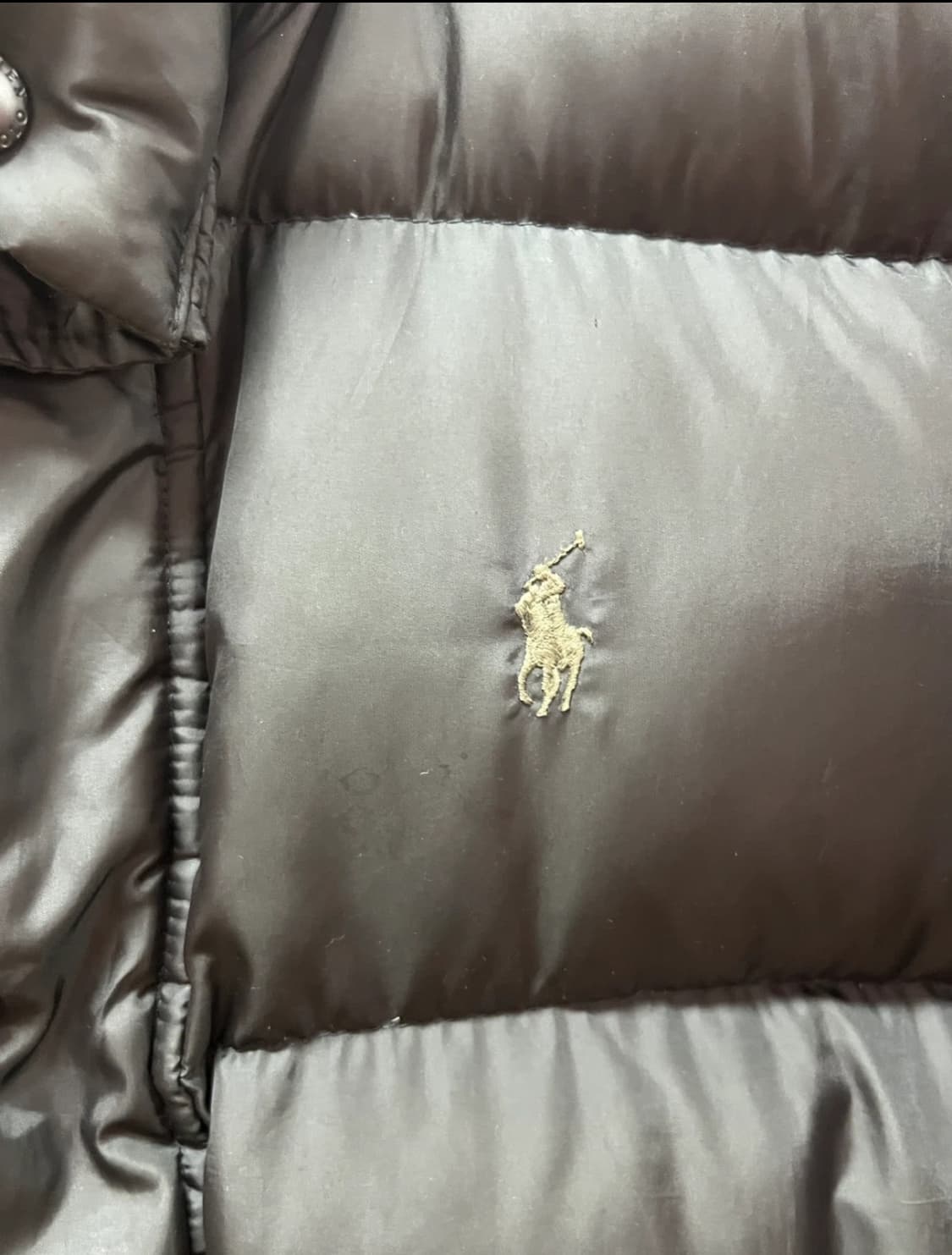 폴로 랄프로렌 90's 카키포니 블랙패딩 L 상품이미지5