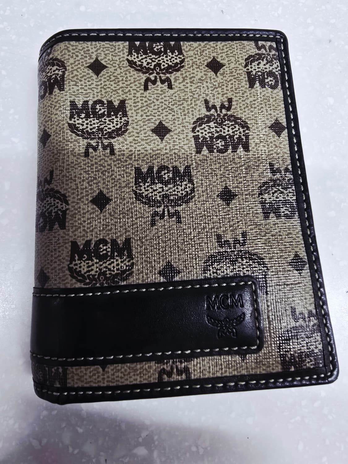 MCM 반지갑 남성용 브라운 모노그램 상품이미지3
