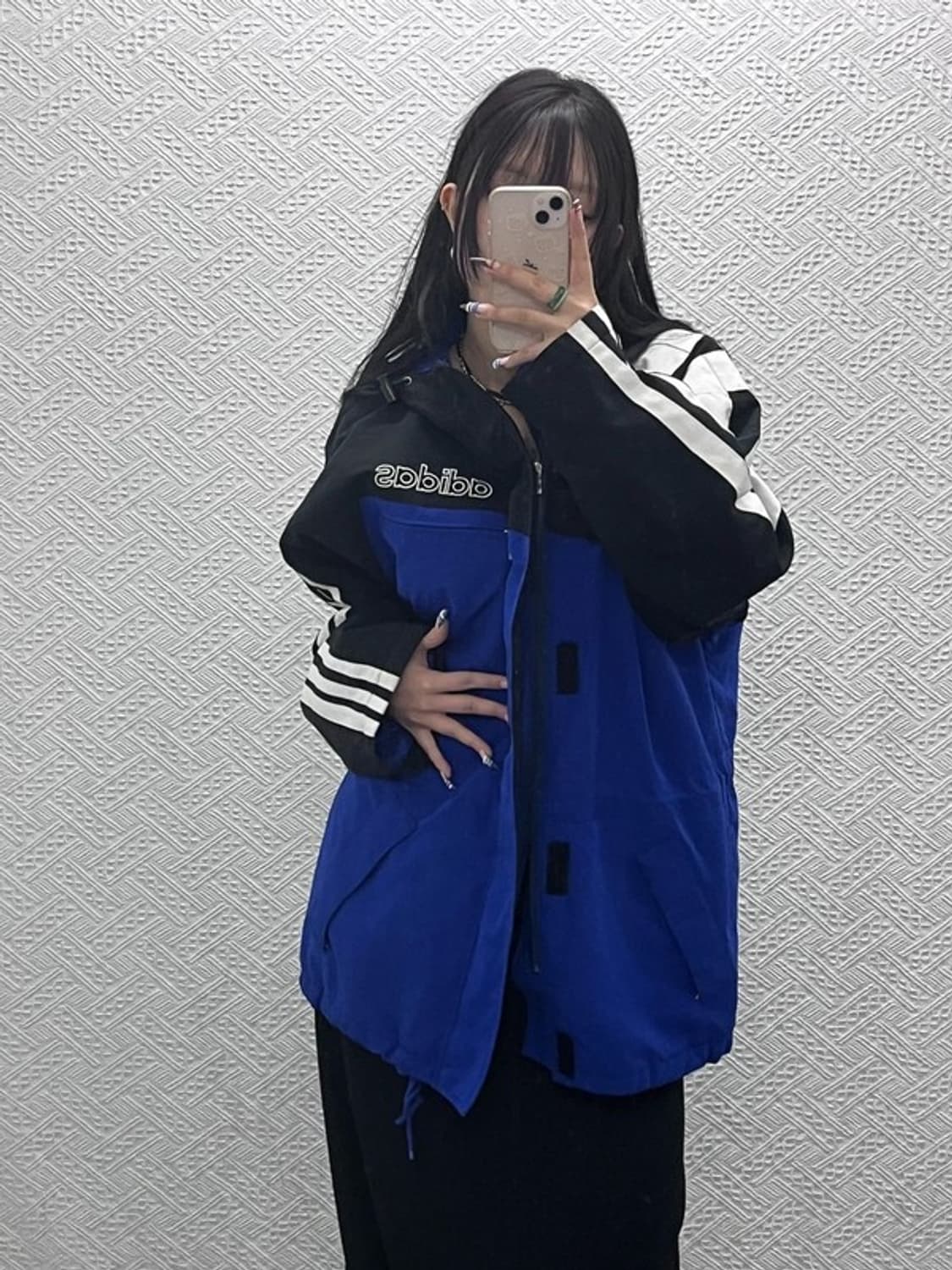 아디다스 90s 올드스쿨  사선로고 바람막이 자켓 95 C07725 상품이미지2