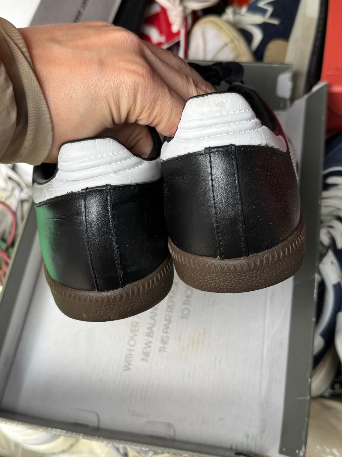 아디다스 삼바 레더 코어 블랙 상품이미지4