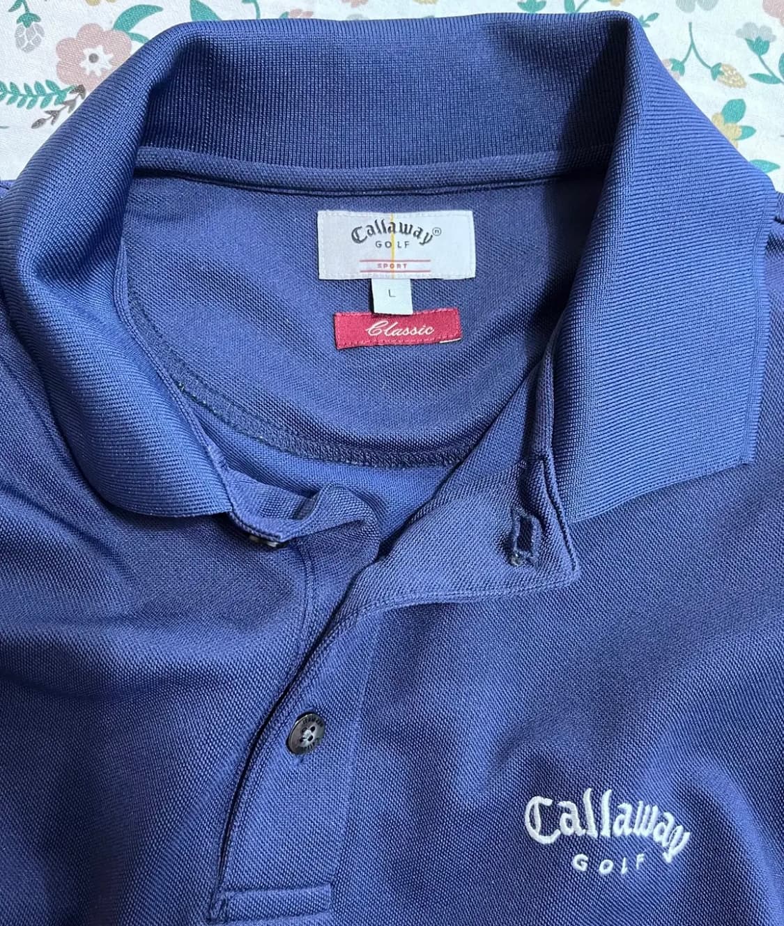 캘러웨이골프 남성 네이비PK긴팔티셔츠 상품이미지5