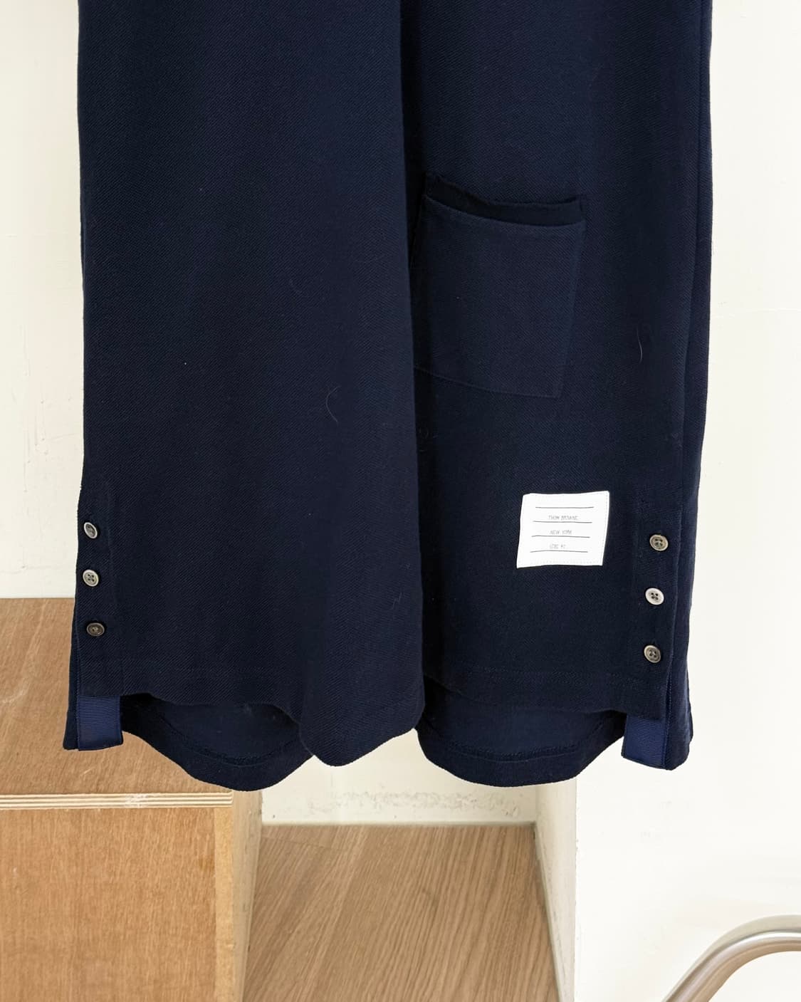 톰 브라운 네이비 코튼 피케 폴로 드레스 상품이미지5