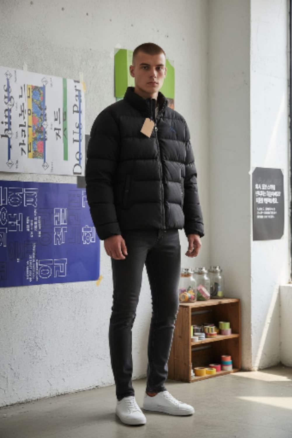 버버리 남성 블랙 패딩 2XL 상품이미지2