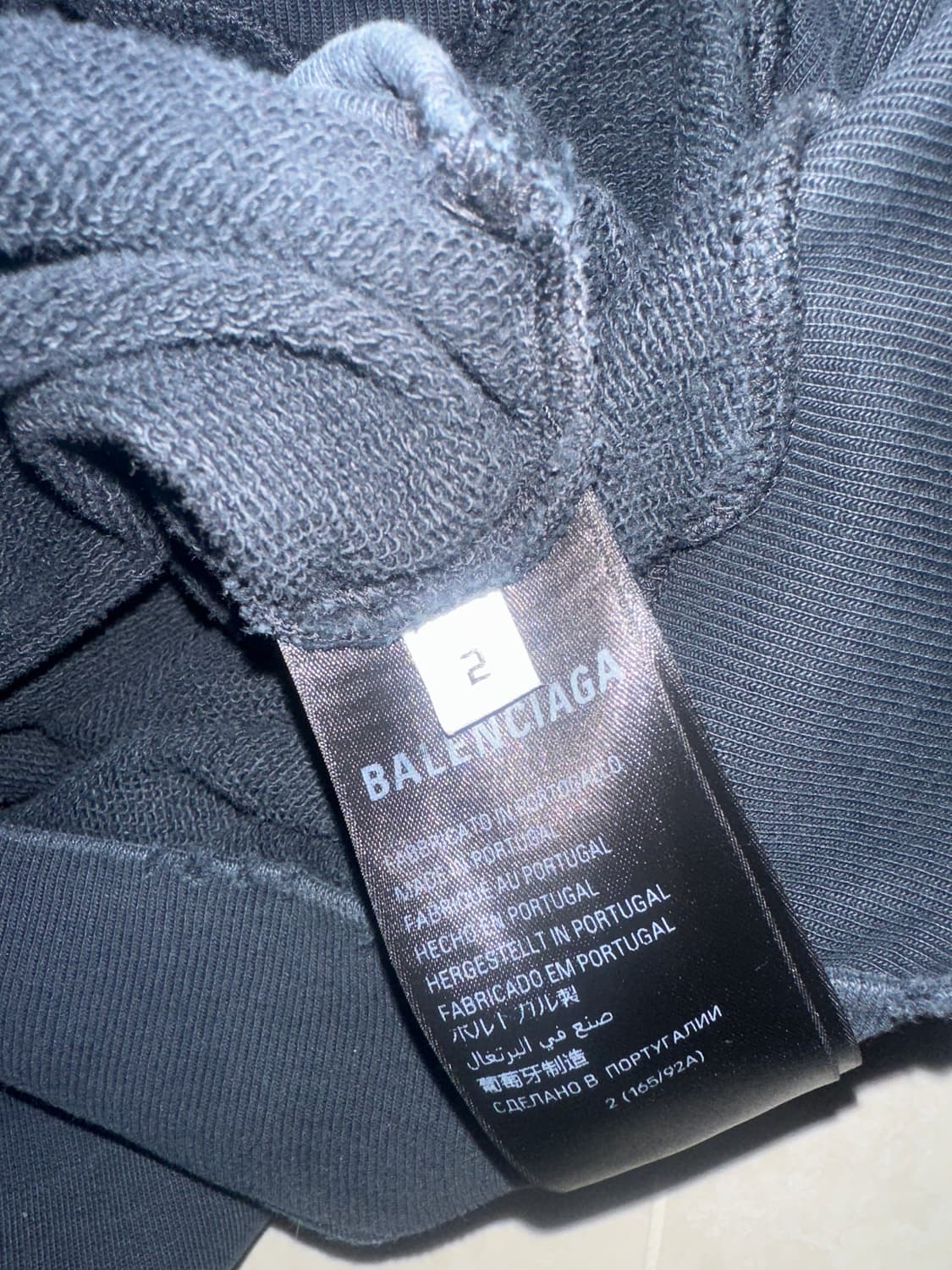 발렌시아가 테이프 타입 후드티 사이즈2 상품이미지3