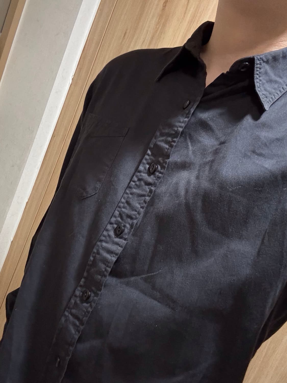 RRL 더블알엘 블랙 워싱 코튼 셔츠 M 상품이미지10