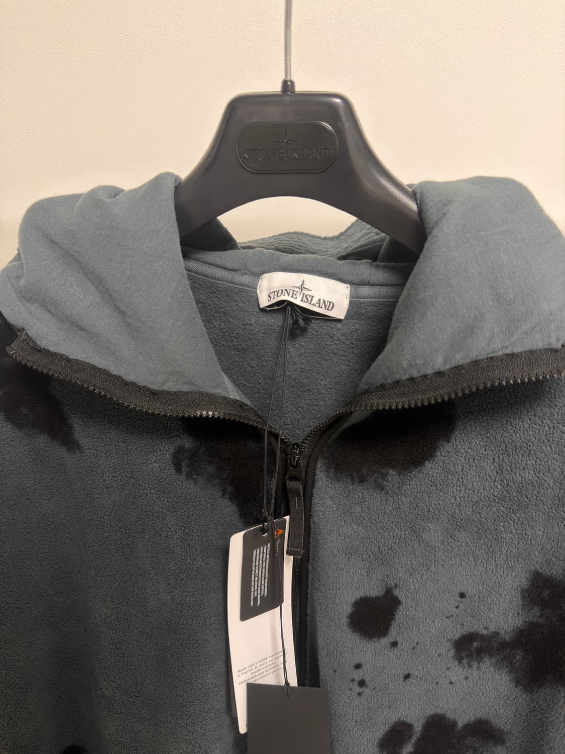 [한정판, 3XL] 스톤아일랜드 핸드 컬러링 가먼트 후리스 플리스 자켓 상품이미지4