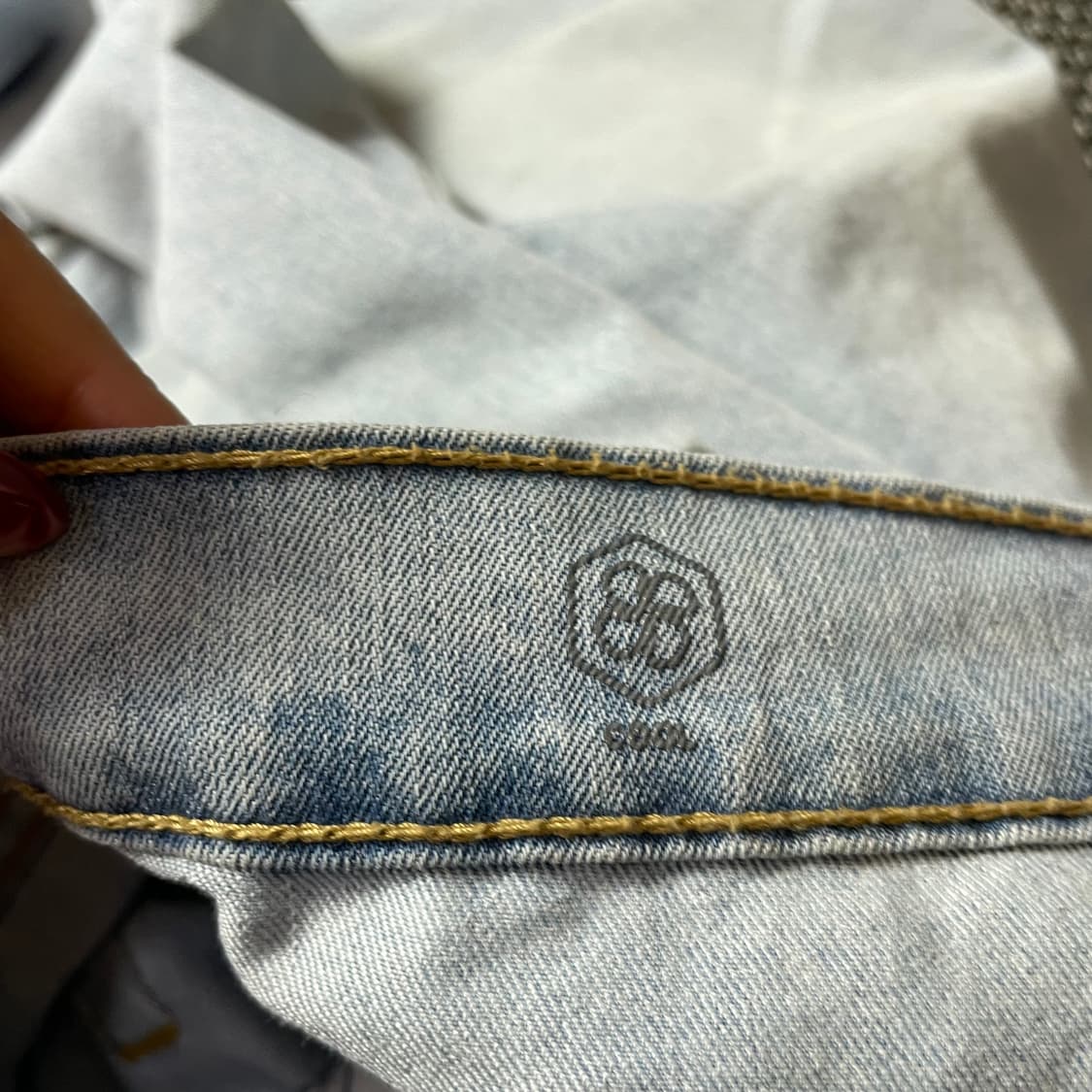 (36) 리바이스 505 36X32 연청 데미지 스판 팬츠 상품이미지5