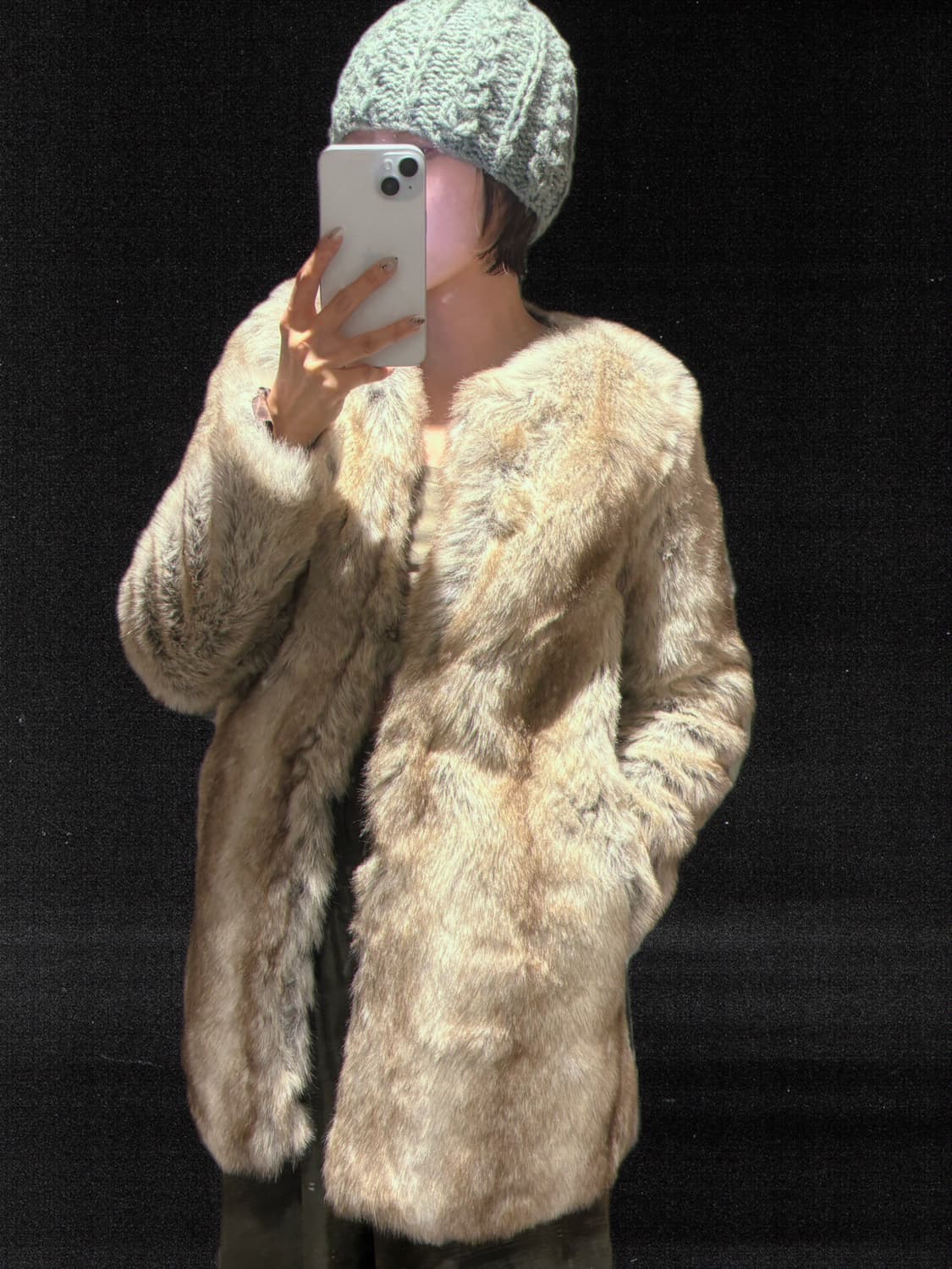 페이크 퍼 자켓 상품이미지2