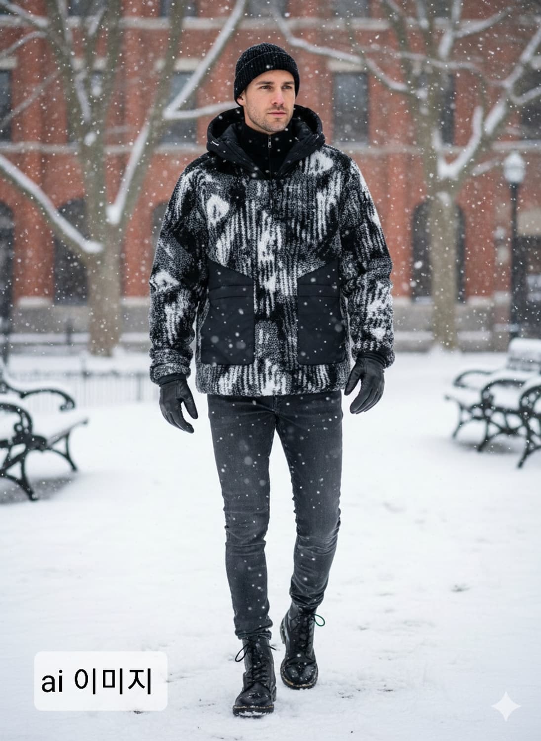 [L/100/정품] 스파이더 러스터 플리스 후드집업 상품이미지10