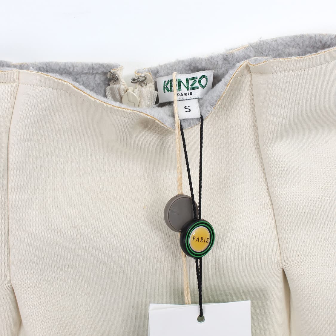 겐조 Kenzo 빈티지 자수 핀턱 H라인 아이보리 미디 스커트 치마 상품이미지6