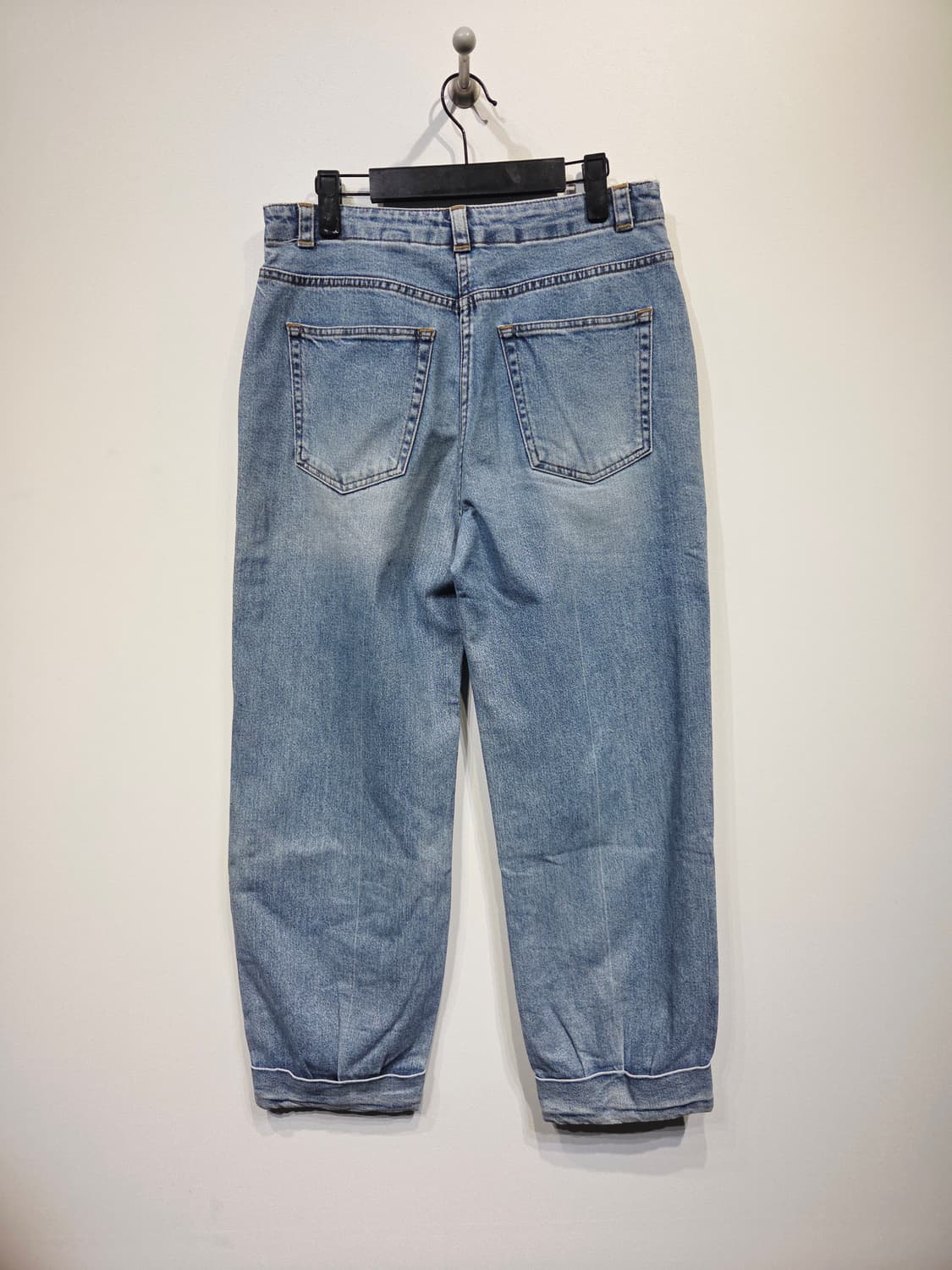 SYSTEM 시스템 밑단 핀턱 조거핏 데님 팬츠 상품이미지5