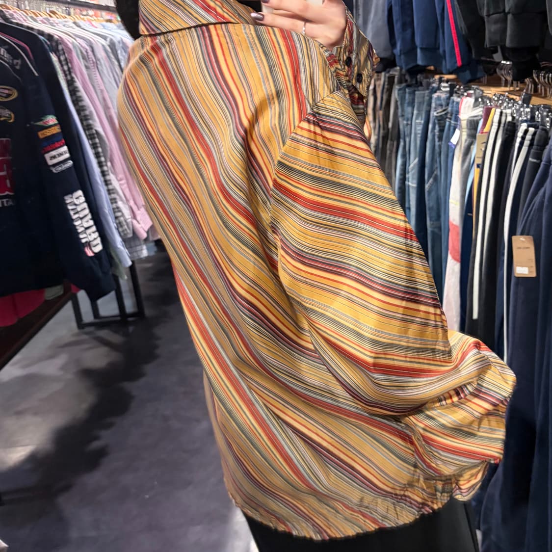  [IM] 실크 스트라이프 패턴 긴팔셔츠 상품이미지6