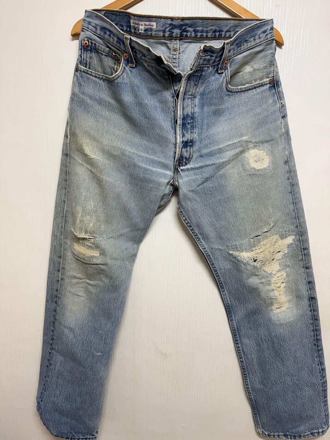 Rebuild by Needles 데님 워싱 데미지진 34 상품이미지1