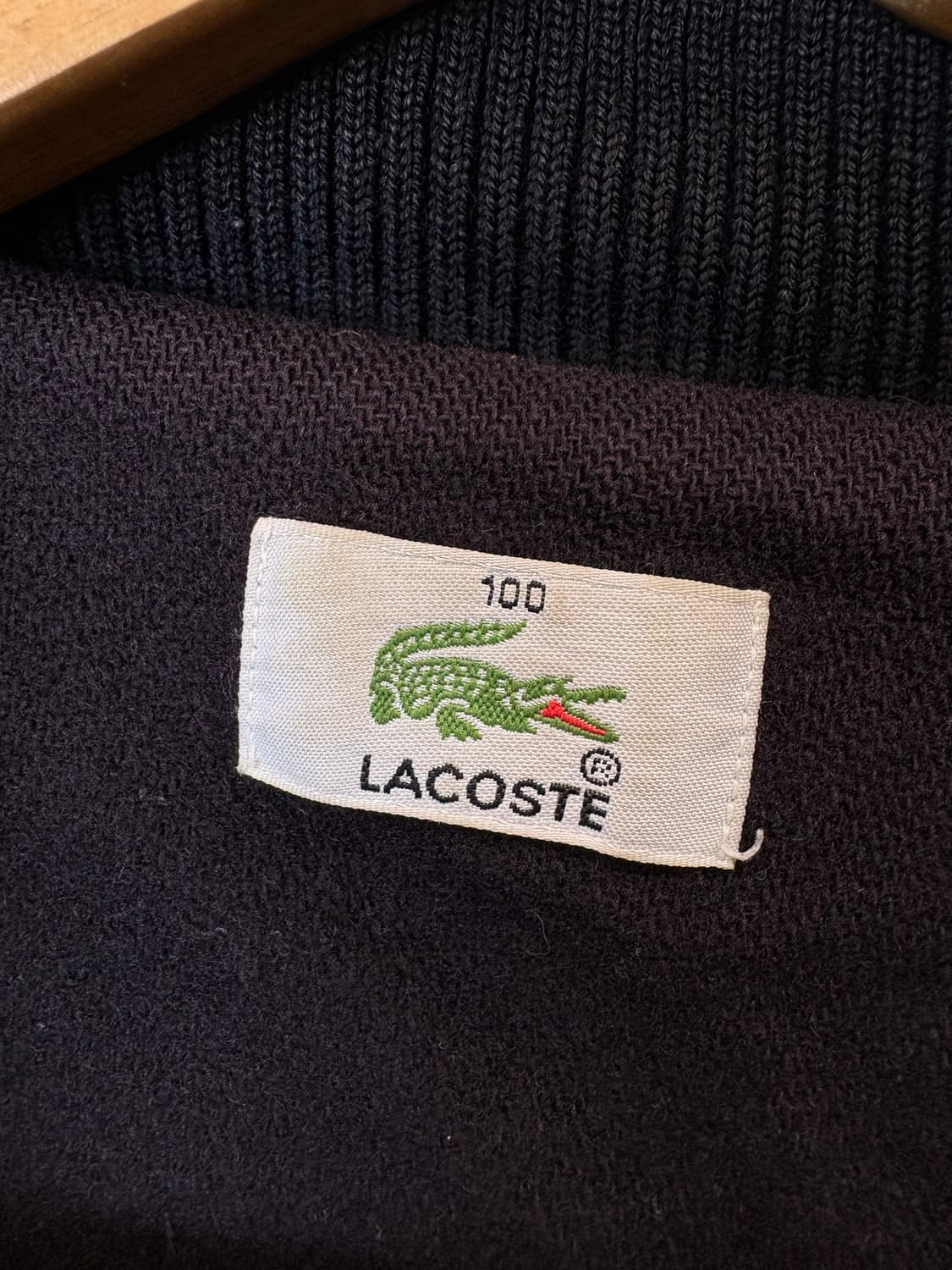 라코스테 빈티지 모직 집업 자켓 네이비 상품이미지6