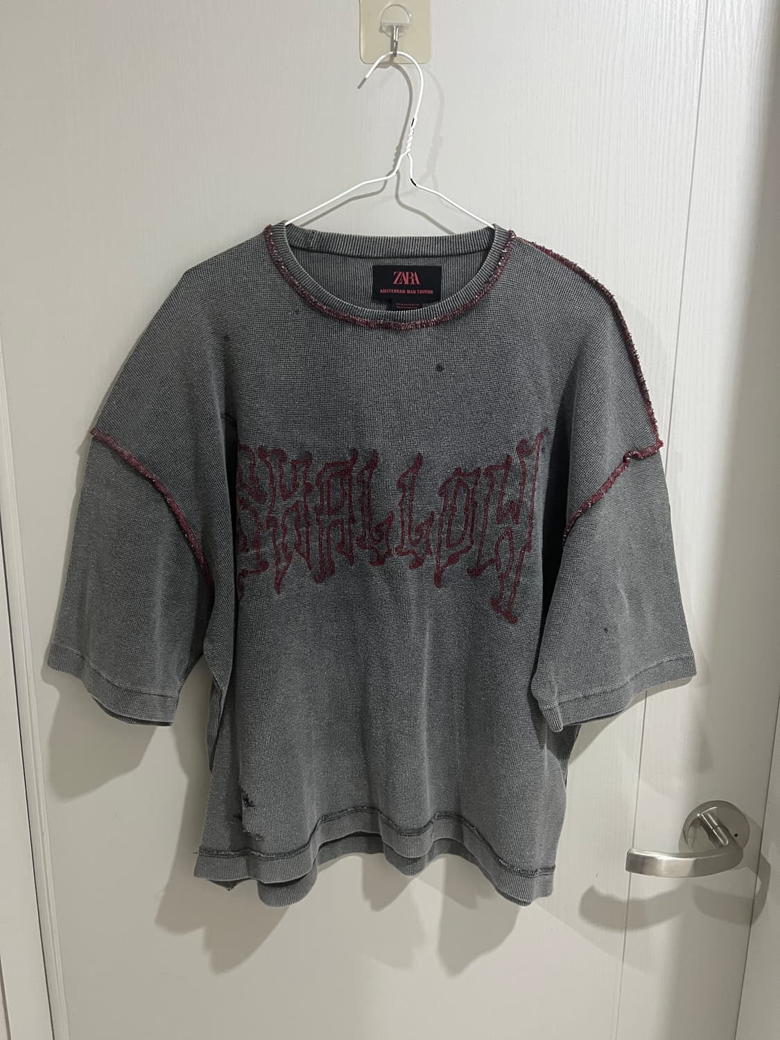 자라 amsterdam man edition 크롭 반팔 (M) 상품이미지2