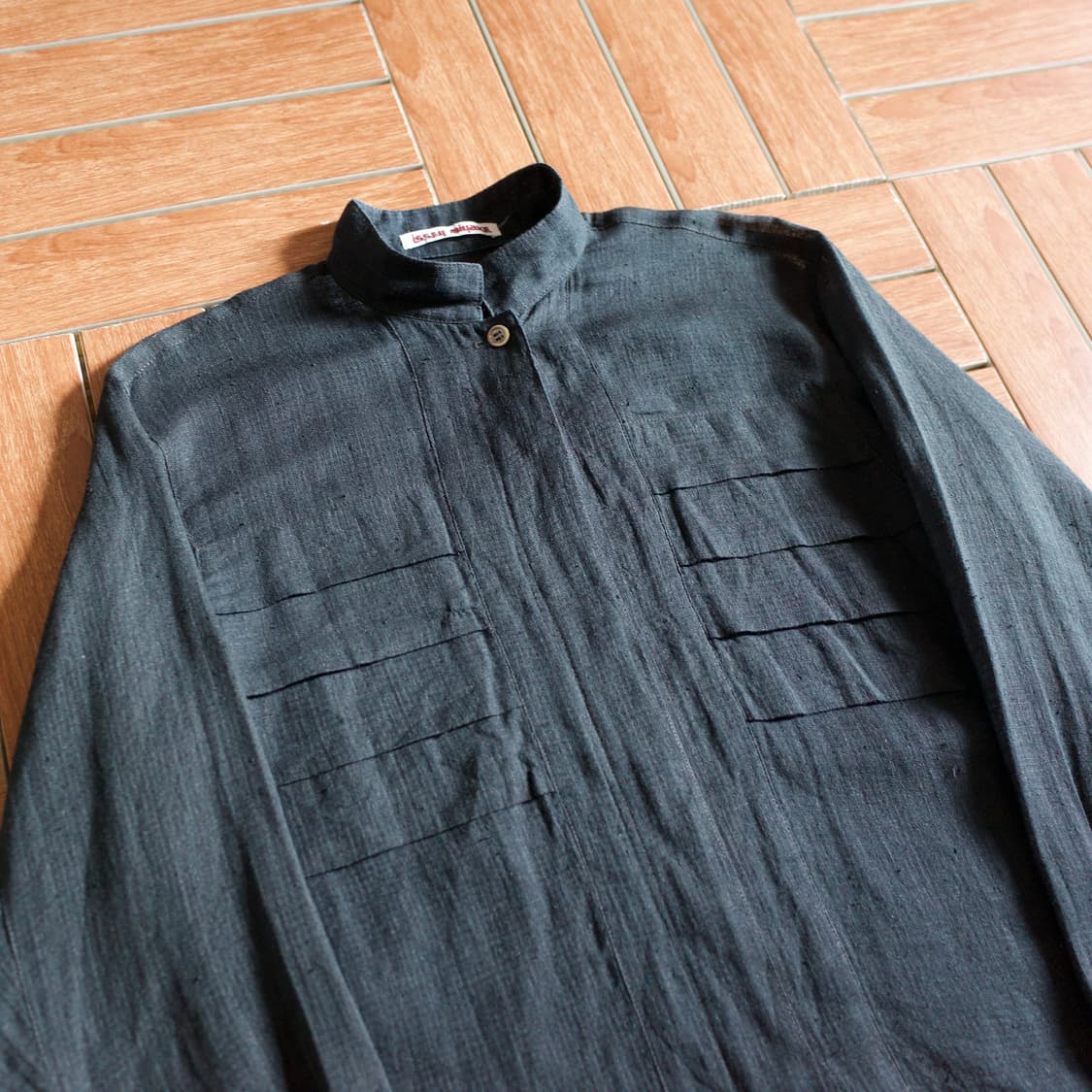 80’s Issey Miyake silk blouse shirts 상품이미지3