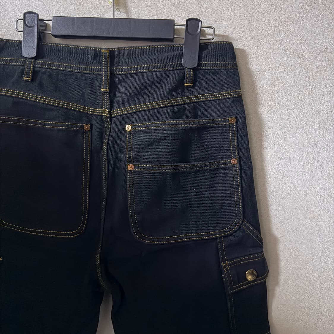 앤더슨벨 디테일 스티치 블랙 데님팬츠 S (여성 66정도) 상품이미지4