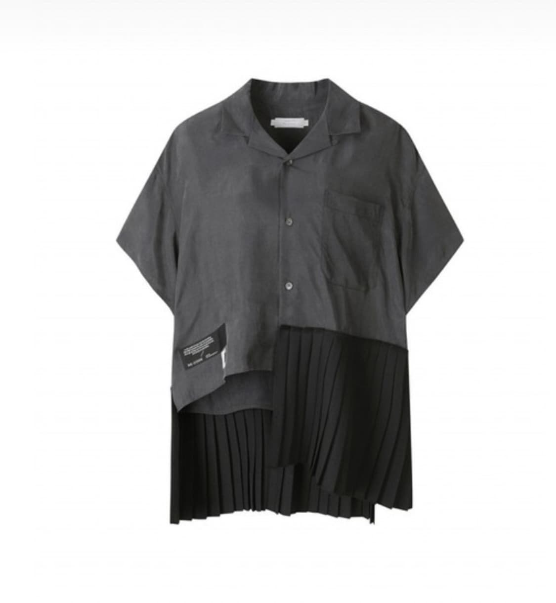 래코드 오픈 카라 플리츠 셔츠 22SS  상품이미지4