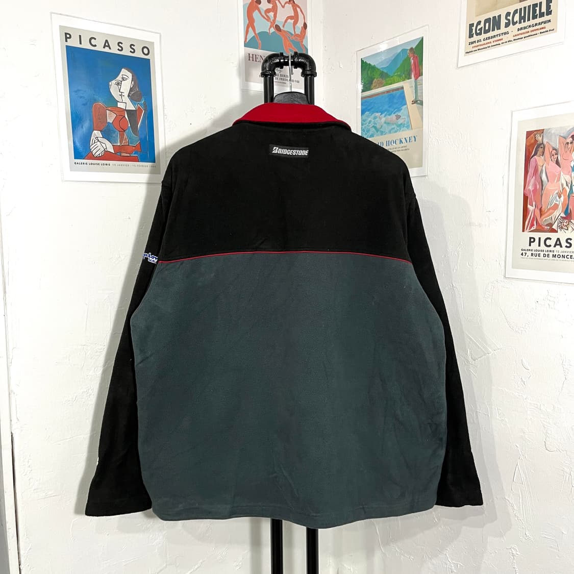 챔피온 올드스쿨 로고 후리스 집업 상품이미지2