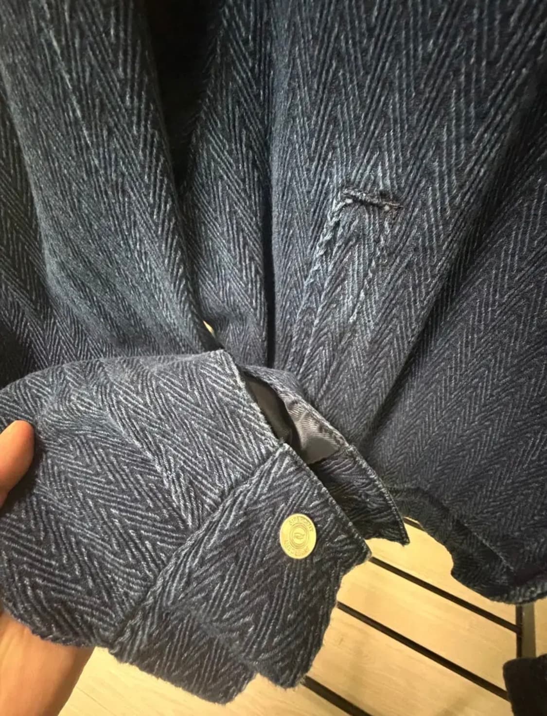 51퍼센트 헤링본 크롭 점퍼 상품이미지3