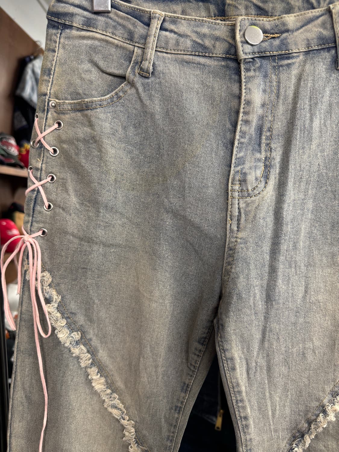 japanese vintage SY 여성 부츠컷 데님팬츠 상품이미지2