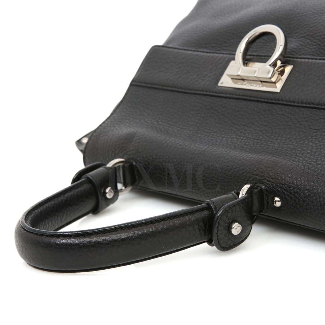 페라가모 소피아 블랙 간치니 토트 플랩 숄더백 21-A896 상품이미지8