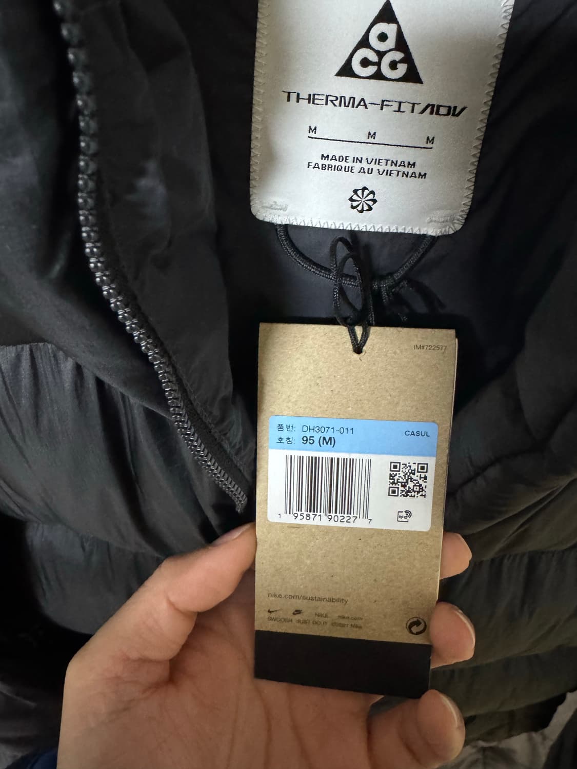 나이키 ACG 루나 레이크 패딩 블랙(DH3071-010) 상품이미지3