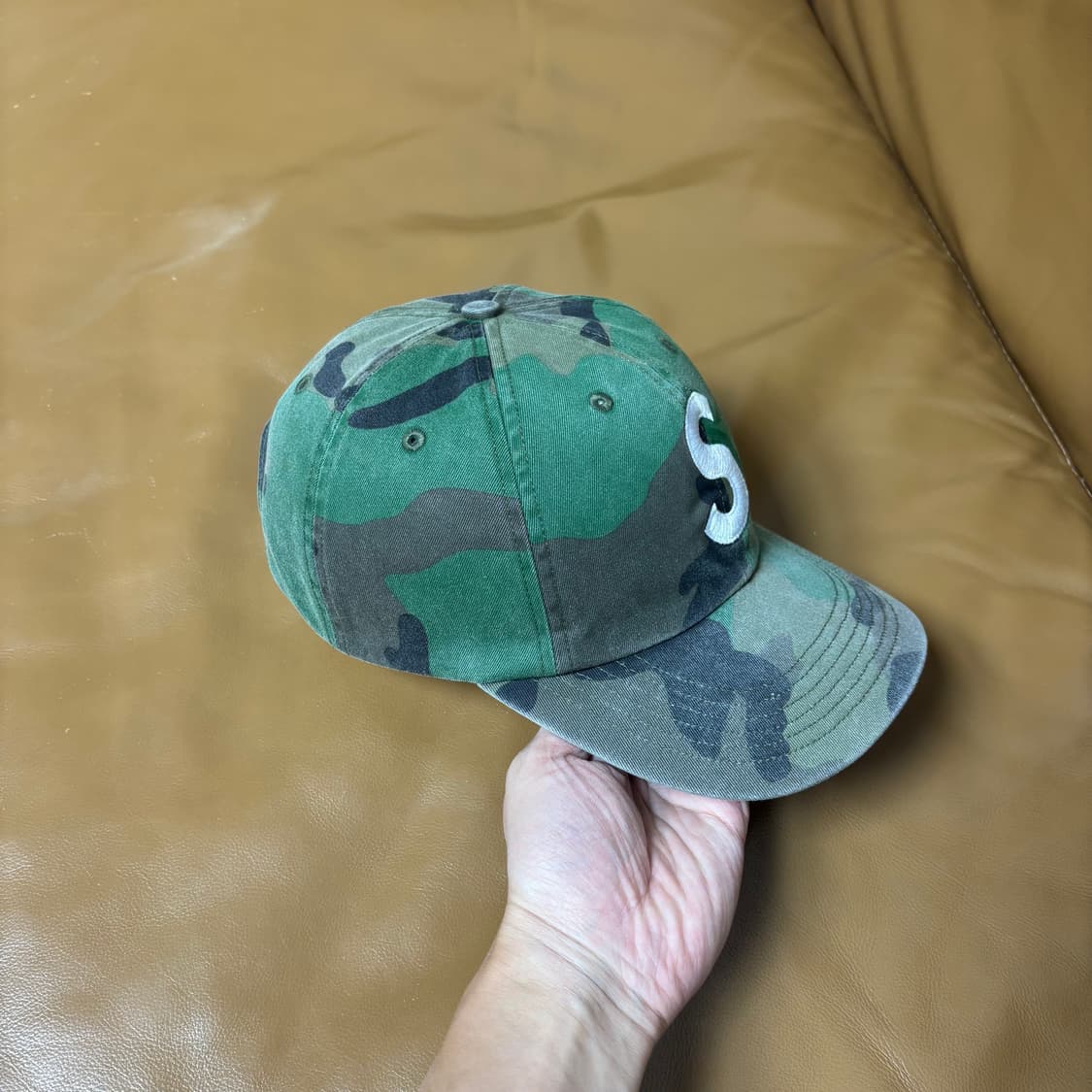 Supreme 슈프림 20ss 피그먼트 카모 S로고 6패널 볼캡 모자 상품이미지3