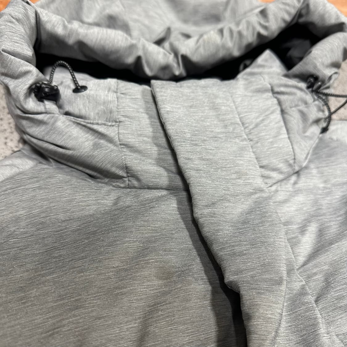 ✨ (바배) 리복 빅로고 그레이 롱 패딩 상품이미지8