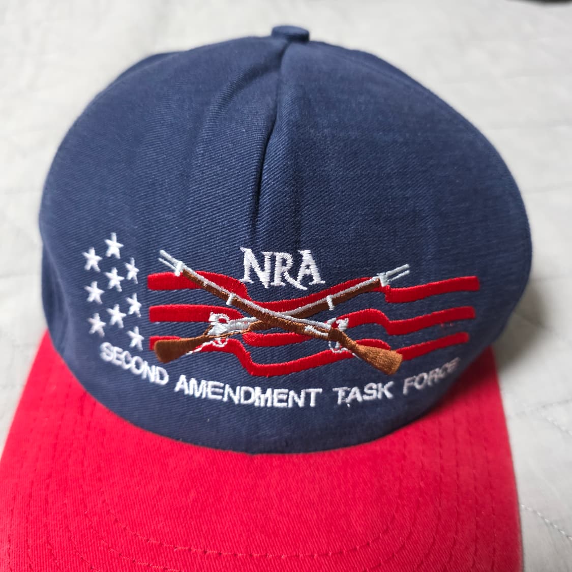 [OS] 빈티지 NRA S.A.T.F 레디쉬 5패널 투톤 볼캡 상품이미지3