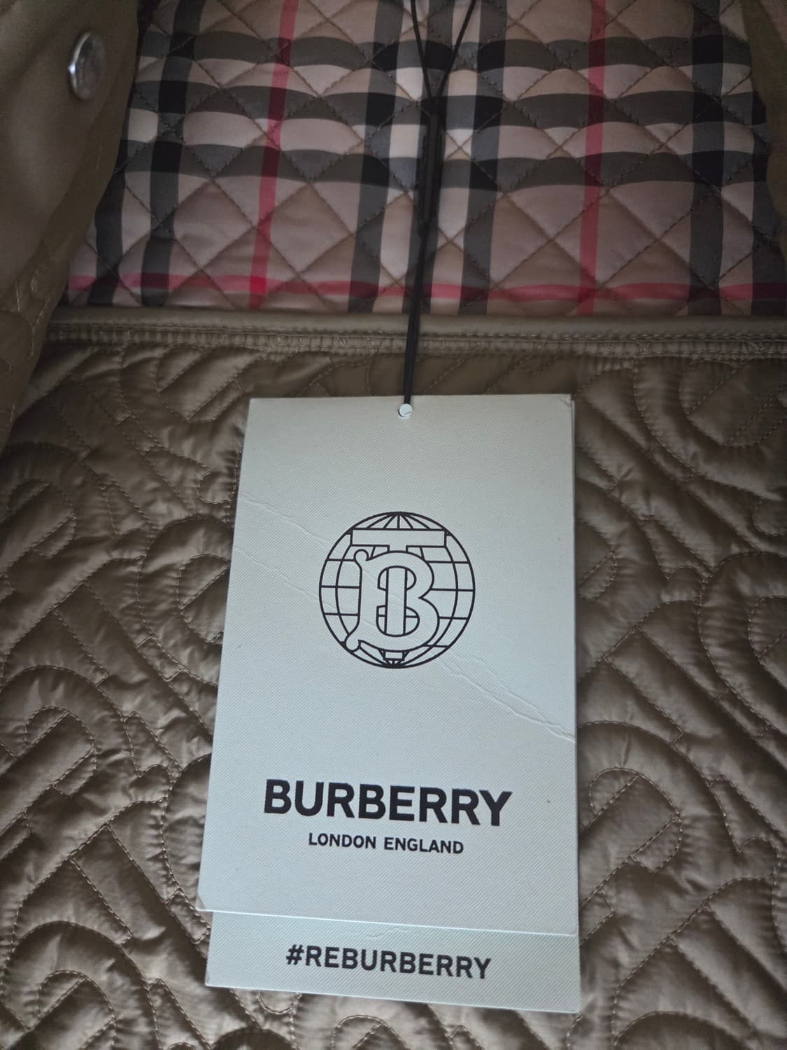 새상품 ㅡ 버버리 퀼팅자켓 55 상품이미지2