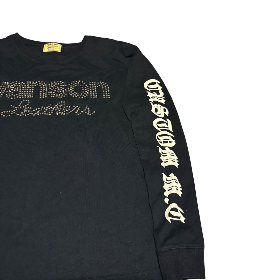 vanson 밴슨 큐빅 로고 원스타 롱슬리브 티셔츠 L 상품이미지5