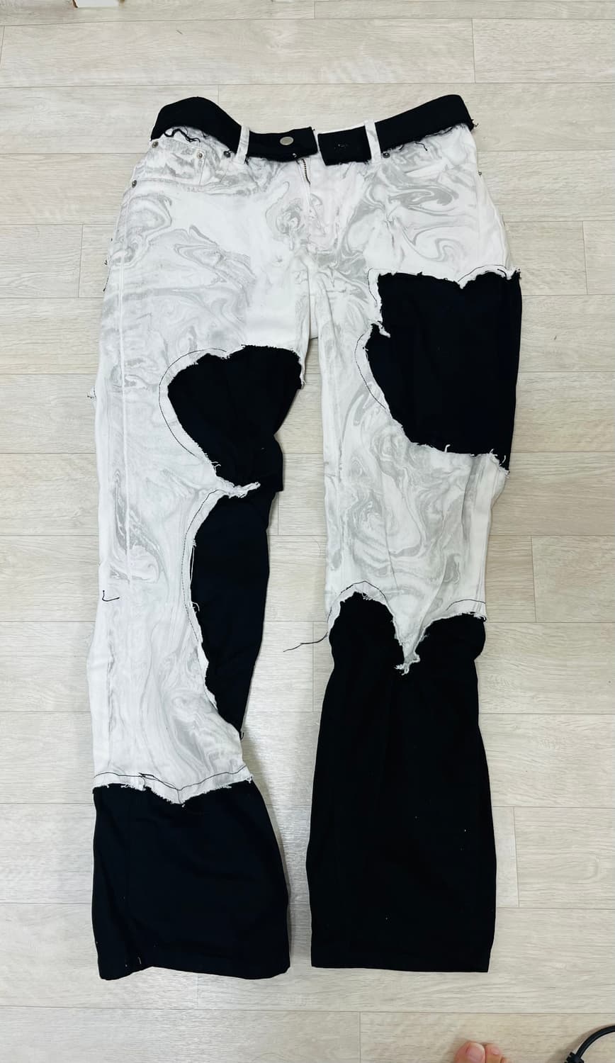 레저렉션13 마블링 팬츠 상품이미지1