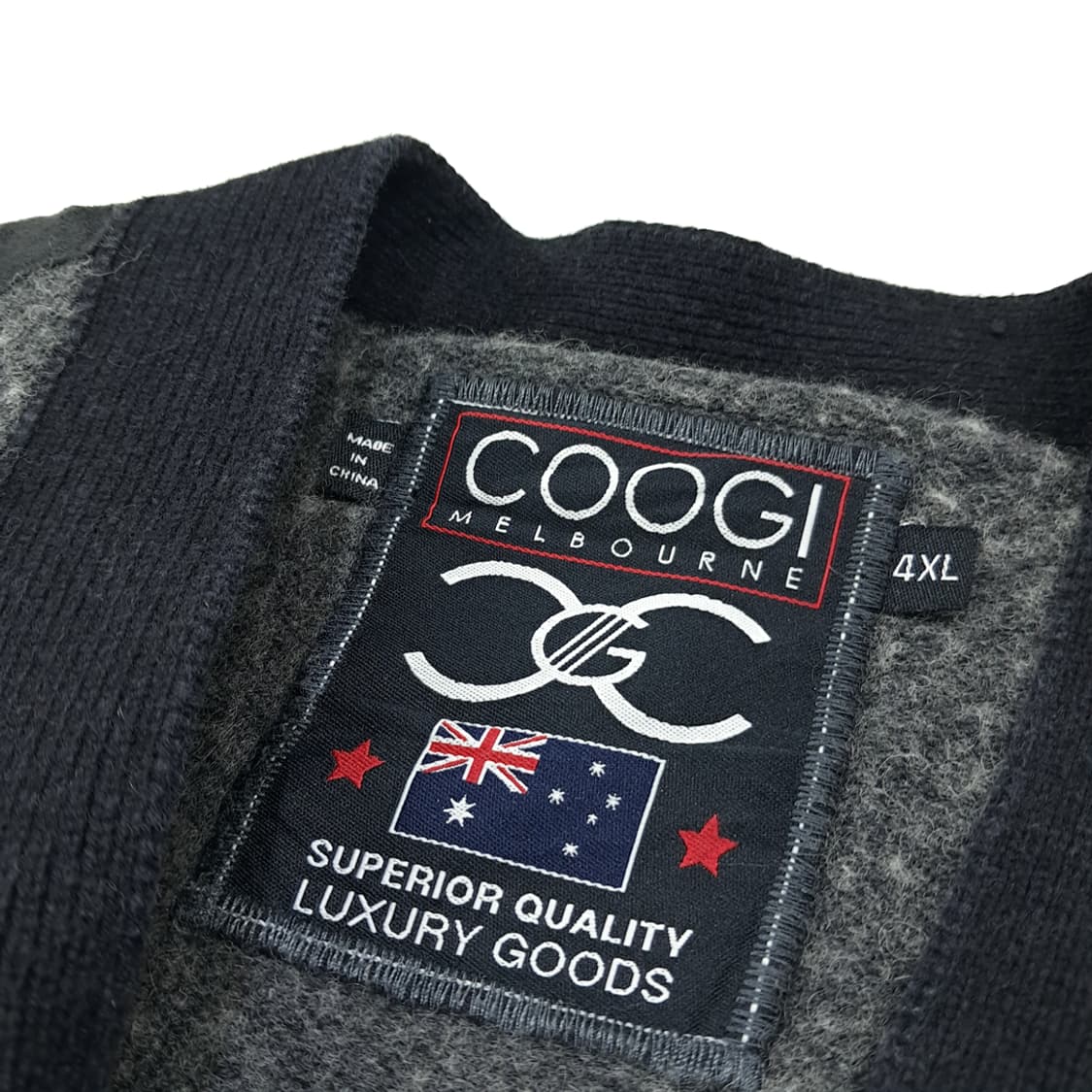 CL142 4XL 쿠지 코튼/울/나일론 혼방 V넥 버튼 가디건 상품이미지3