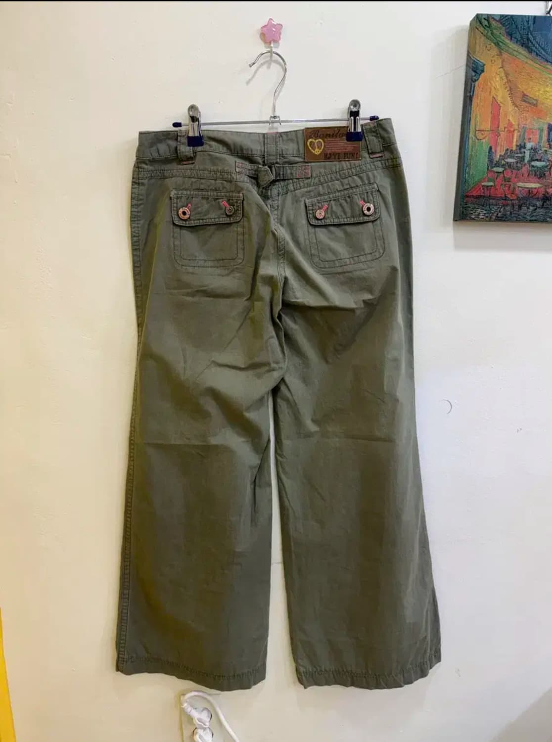 vtg 빈티지 와이드 카고 팬츠 (카키) 상품이미지2