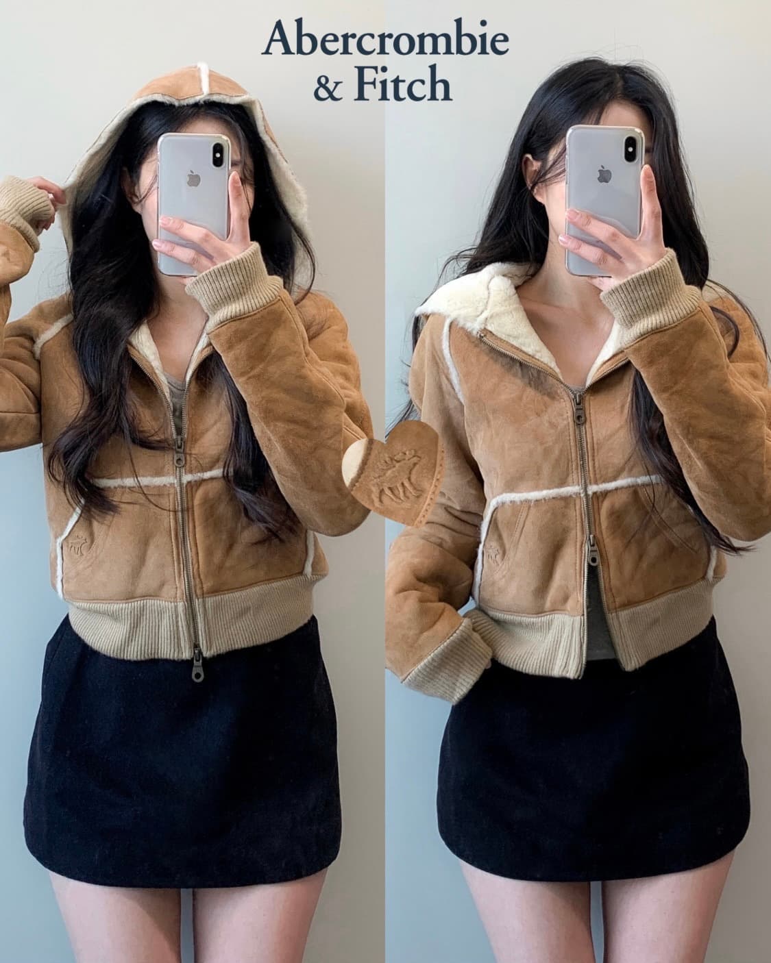 아베크롬비 스웨이드 무스탕 상품이미지1