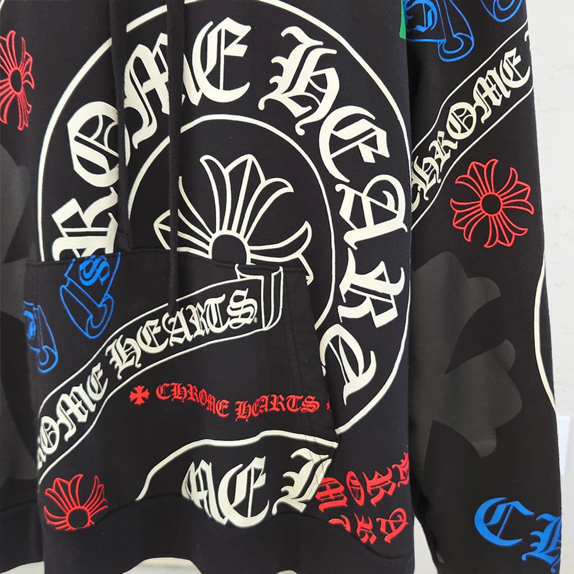 [L] 크롬하츠 스텐실 후드티 B1213C123 상품이미지5