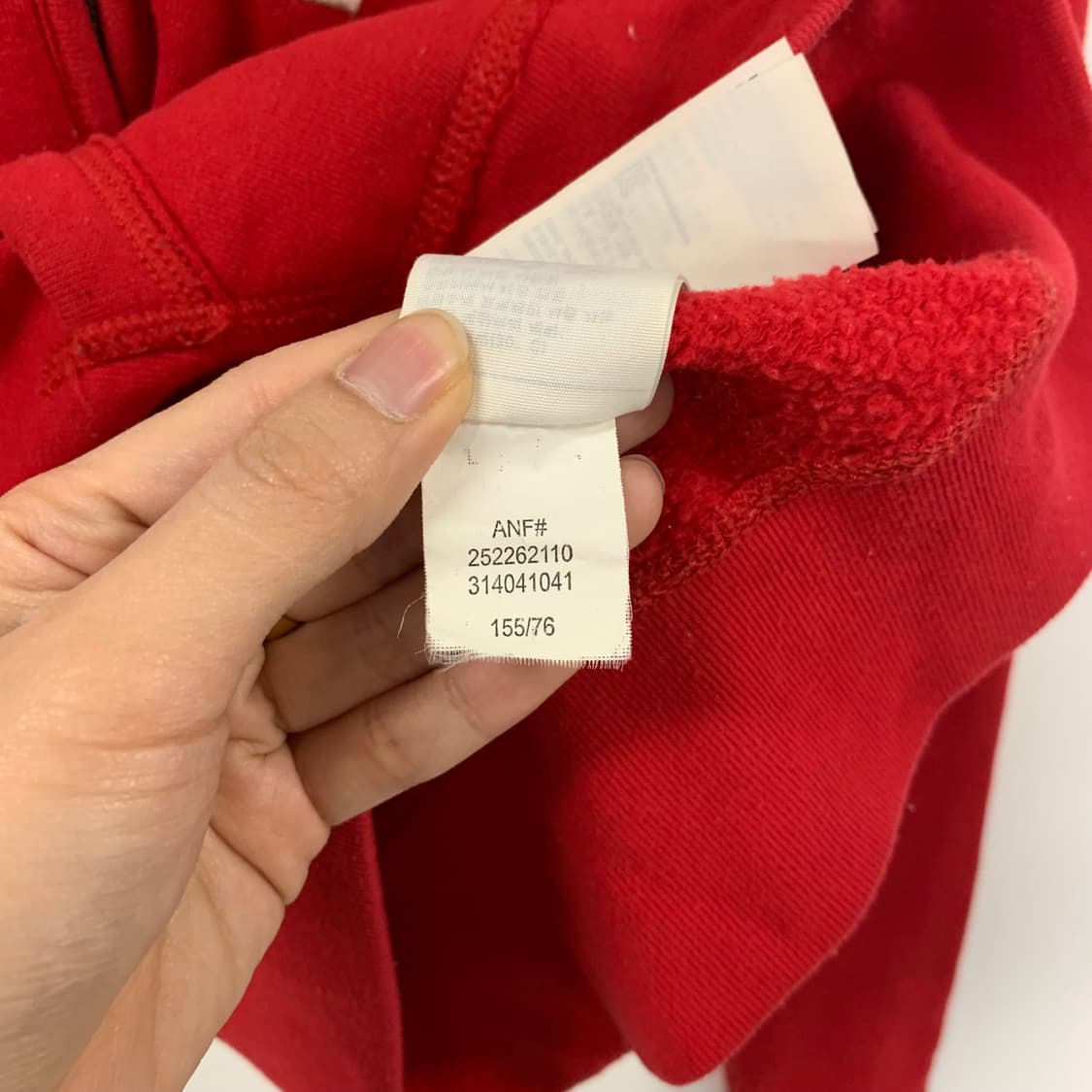 아베크롬비 레드 y2k 와투케 후드집업 상품이미지5