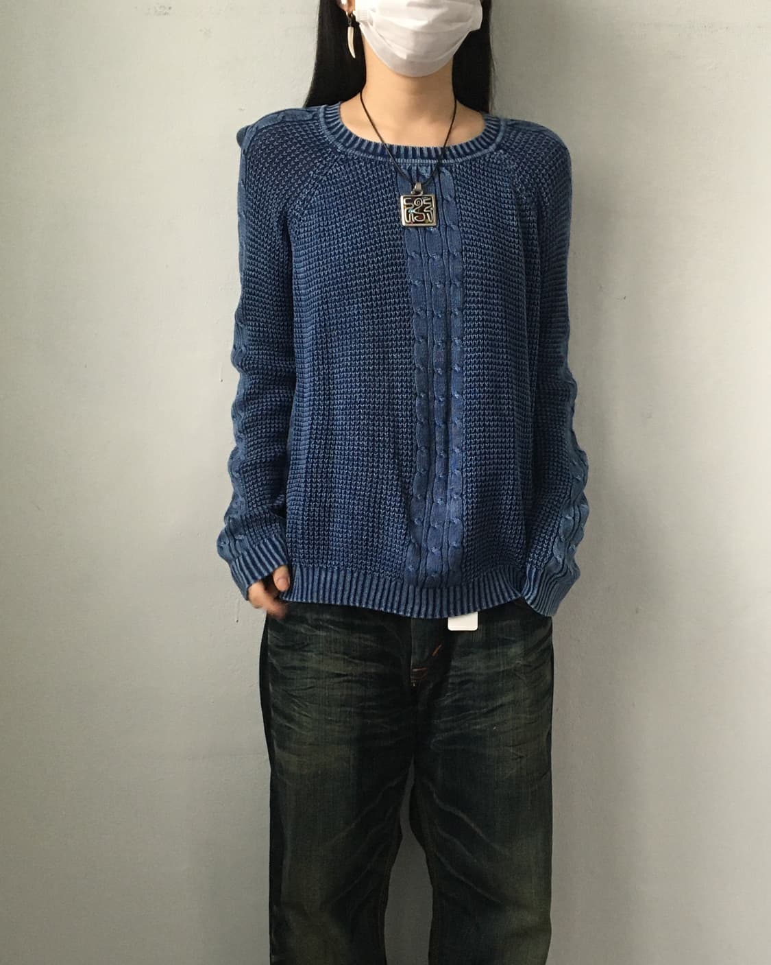 Cable pattern knit 상품이미지1