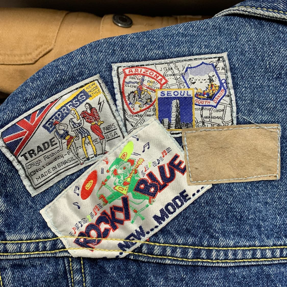 [M] VTG 패치워크 데님 트러커 재킷 상품이미지7