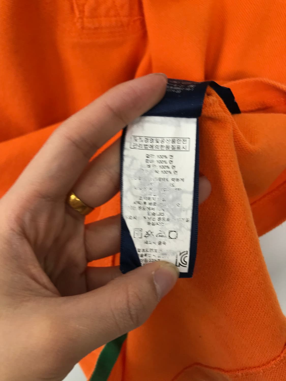 폴로 랄프로렌 빅포니 치프키프 오렌지 반팔 피케 티셔츠 상품이미지5